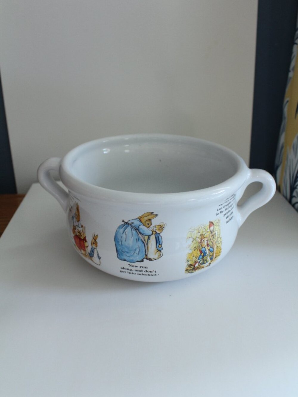 Teleflora 1999 Peter Rabbit Beatrix Potter Bowl Planter